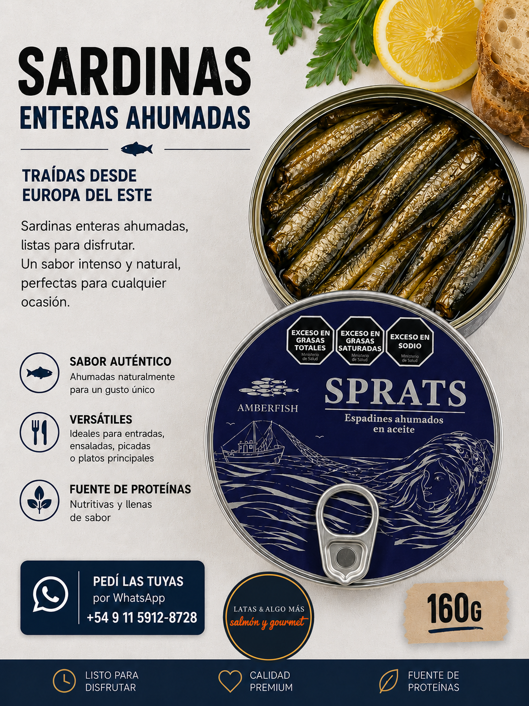 SARDINAS ENTERAS AHUMADAS